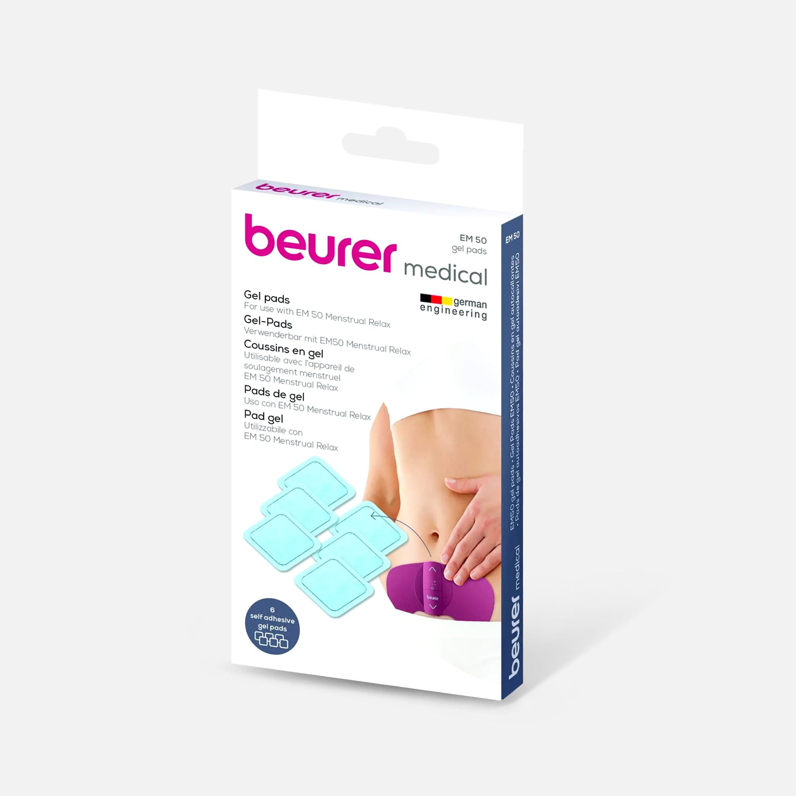 FSA Eligible Beurer Replacement Gel Pads, 6 Count
